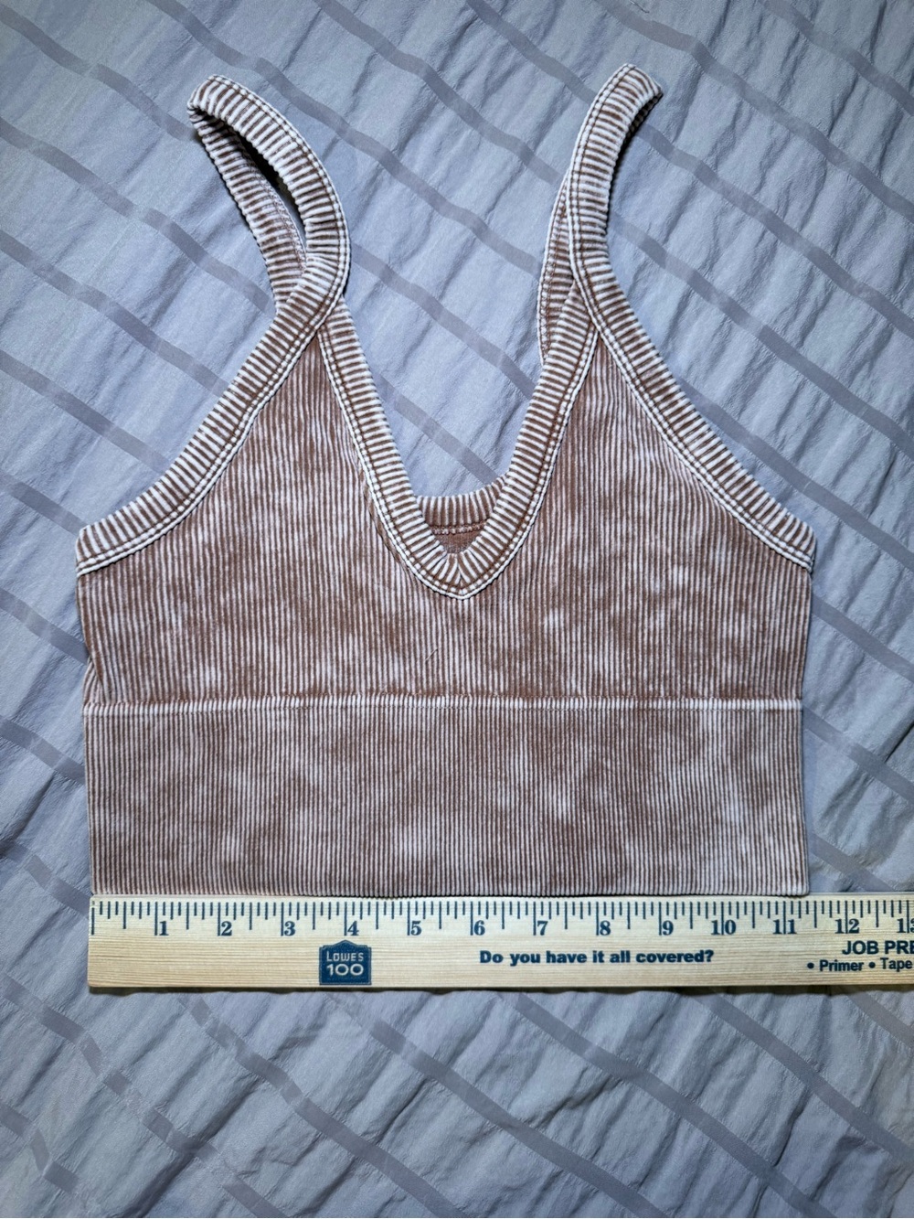 Zenana Ribbed V-Neck bralette - Picture 5 of 9